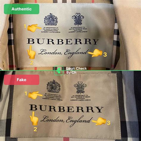 burberry coat fake vs real|genuine burberry label.